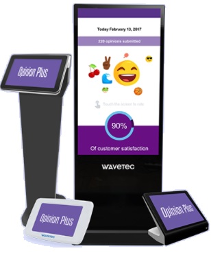 Customer Feedback System - Opinion Plus - integrated with Queue Ticketing & People Counting