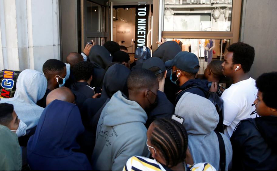 The reopening of Nike stores in London is already posing a visible social distancing violation – is it all worth it?