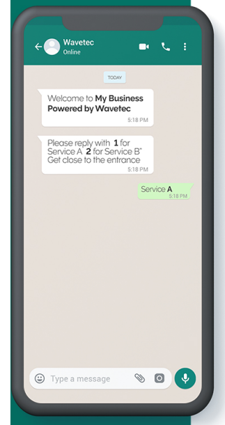 WhatsApp queue ticketing - how it works- step1